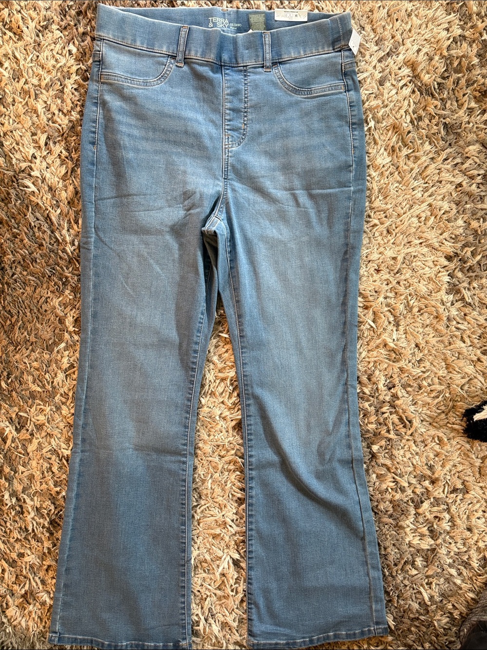 New Terra & Sky high rise bootcut jeans with tummy control plus size